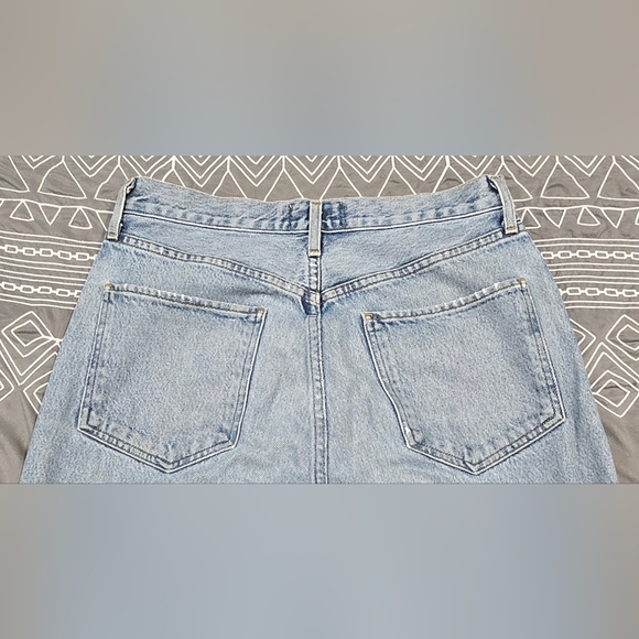 Agolde Riley High Rise Straight Leg Cropped Jeans Size 28 - Picture 4 of 8